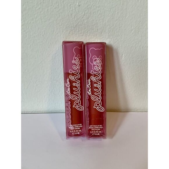 2X Lime Crime Plushies MELON SMOOTHIE Soft Focus Lip Veil Liquid Lipstick 0.11 - Picture 1 of 5